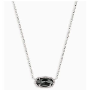 Kendra Scott silver and black plated necklace